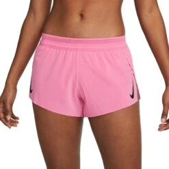 Nike AeroSwift Women's Running Shorts - Pinksicle/black CZ9398-606