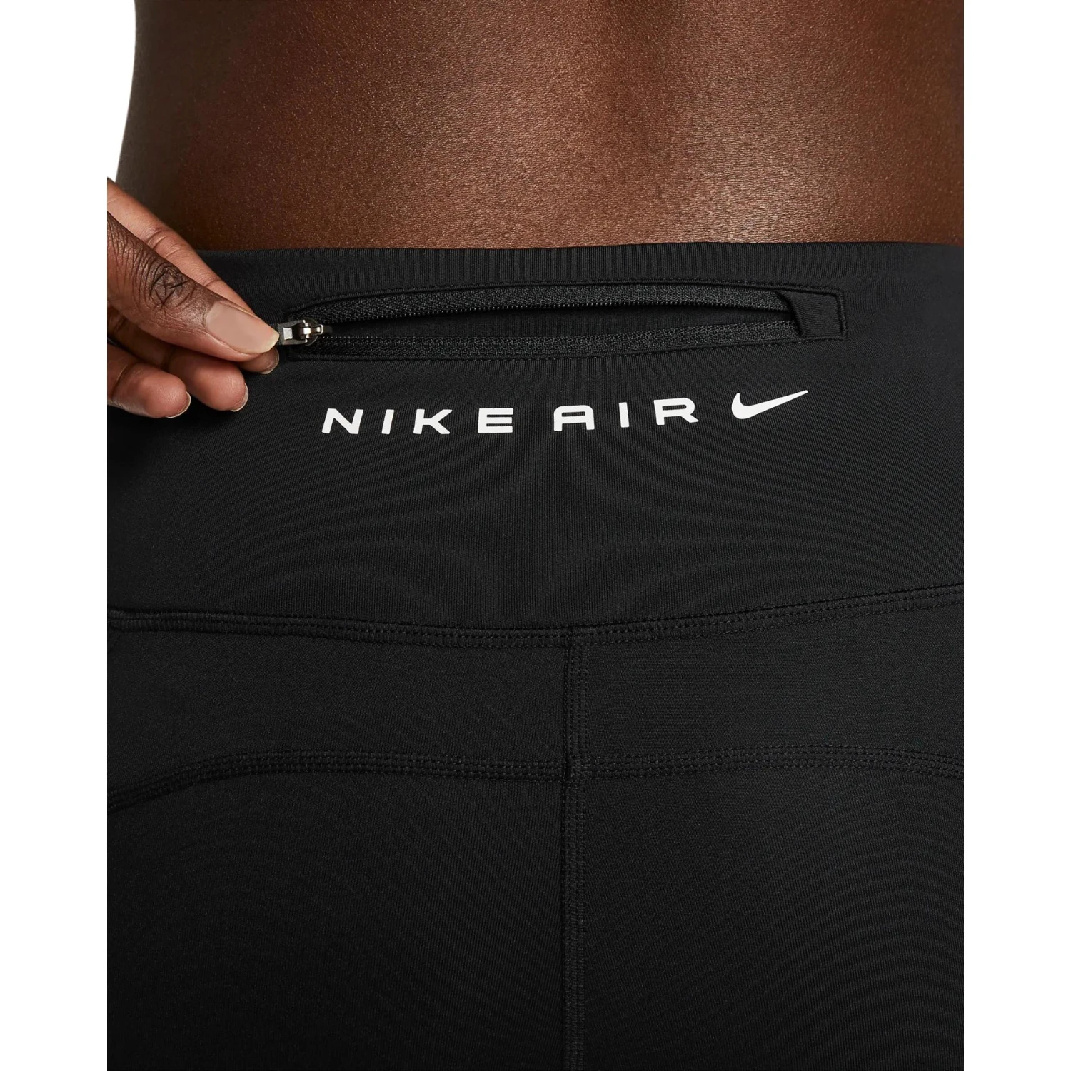 Nike Air Fast Dri-FIT Mid-Rise Women's 7/8 Tights - Black/black/white FB7612-010 5 Nike Air Fast Dri-FIT Mid-Rise Women's 7/8 Tights - Black/black/white FB7612-010 - Image 5