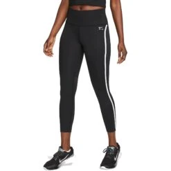 Nike Air Fast Dri-FIT Mid-Rise Women's 7/8 Tights - Black/black/white FB7612-010