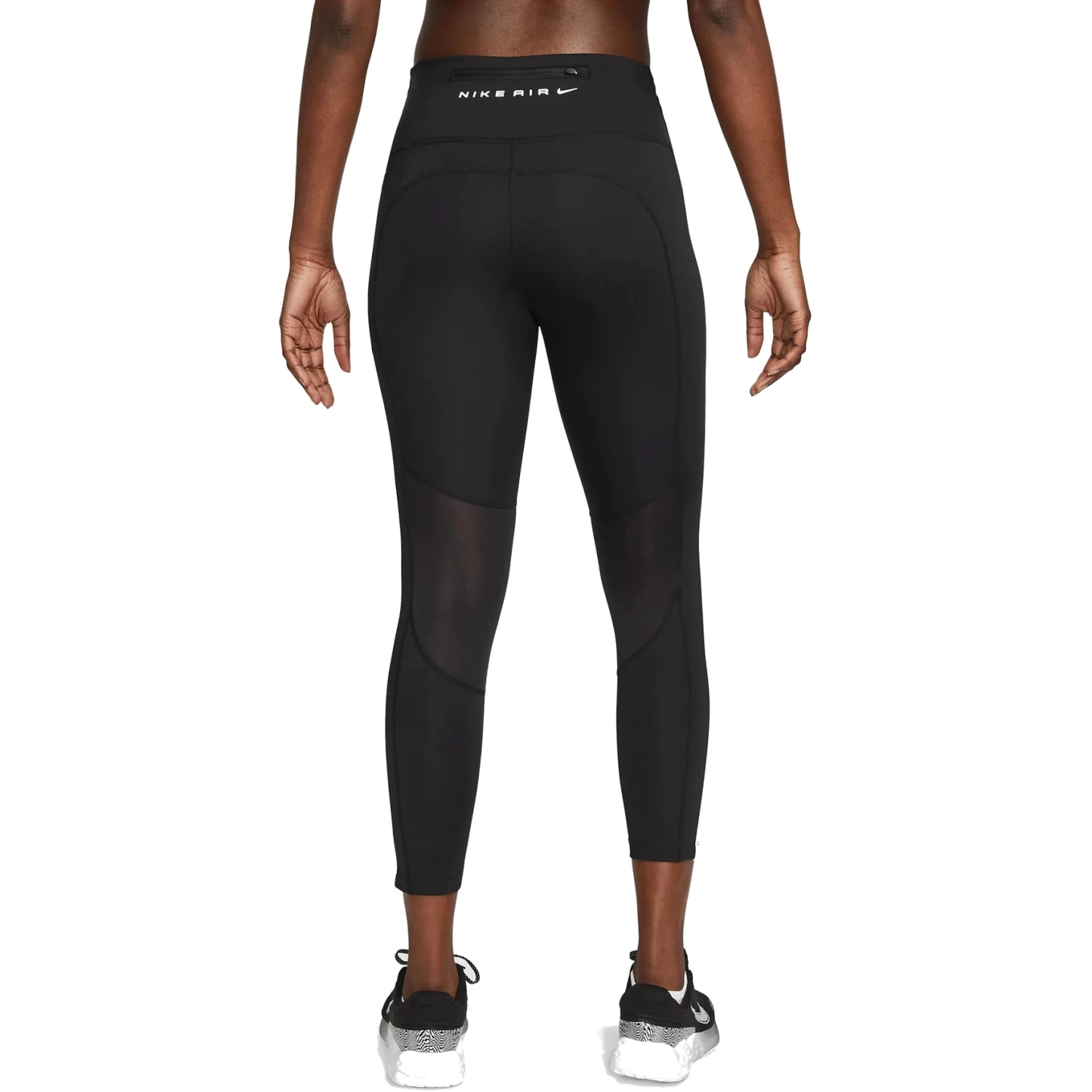 Nike Air Fast Dri-FIT Mid-Rise Women's 7/8 Tights - Black/black/white FB7612-010 2 Nike Air Fast Dri-FIT Mid-Rise Women's 7/8 Tights - Black/black/white FB7612-010 - Image 2