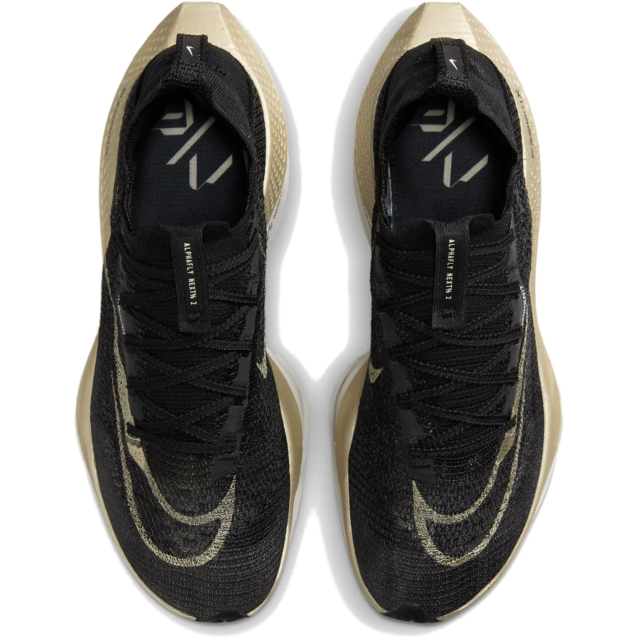 Nike Air Zoom Alphafly 2 Road Racing Shoes Men - Black/sail/metalic Gold Grain DN3555-001 5 Nike Air Zoom Alphafly 2 Road Racing Shoes Men - Black/sail/metalic Gold Grain DN3555-001 - Image 5