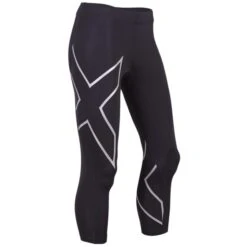 2XU Core Compression 7/8 Womens Tights - Black/silver