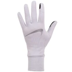 Nike Women's Fleece Running Gloves - Football Grey/football Grey/silver 025