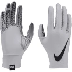 Nike Men's Base Layer Gloves - Lt Smoke Grey/black/black 019