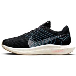 Nike Pegasus Turbo Flyknit Next Nature Road Running Shoes Women - Black/white-anthracite-noise Aqua DM3414-004