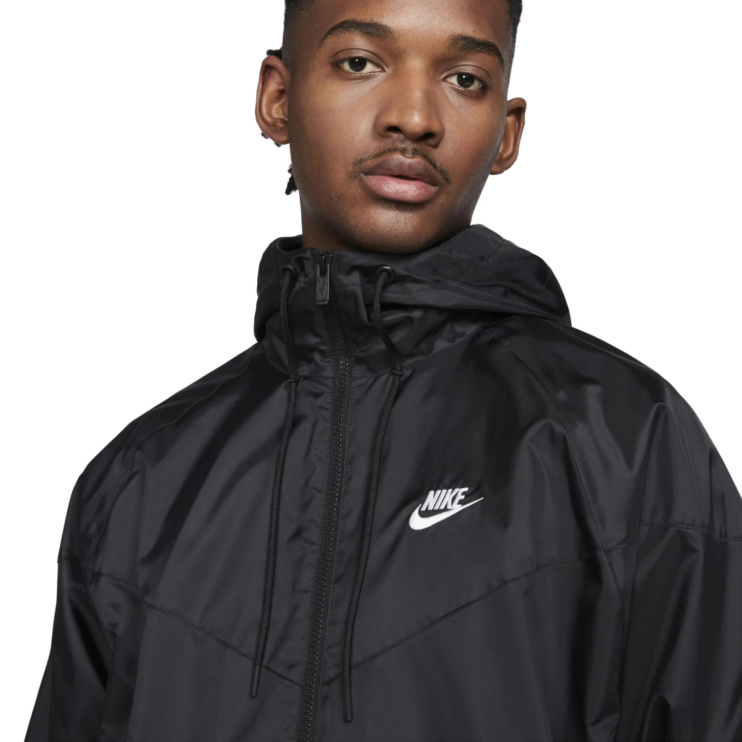 Nike Sportswear Heritage Essentials Windrunner Hooded Jacket Men - Black/white DA0001-010 2 Nike Sportswear Heritage Essentials Windrunner Hooded Jacket Men - Black/white DA0001-010 - Image 2