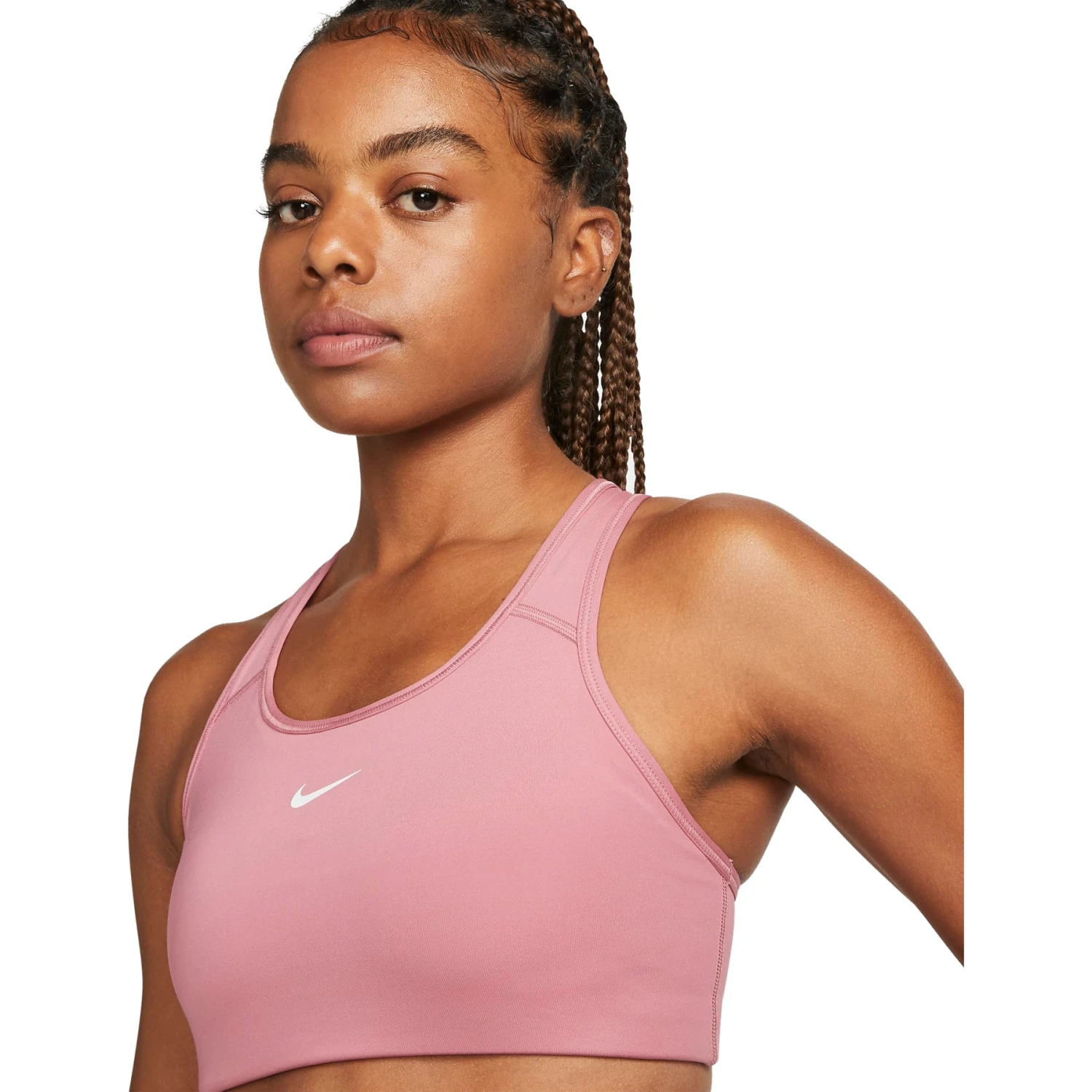 Nike Swoosh Medium-Support 1-Piece Pad Sports Bra Women - Black/white BV3636-010 2 Nike Swoosh Medium-Support 1-Piece Pad Sports Bra Women - Black/white BV3636-010 - Image 2