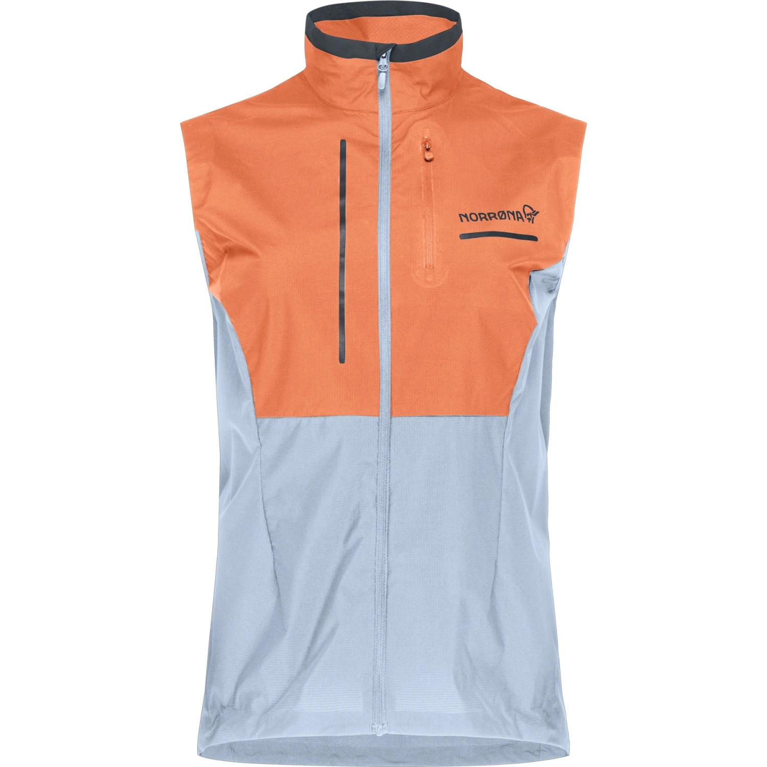 Norrona Senja Aero90 Vest Women - Flamingo/Blue Fog 2 Norrona Senja Aero90 Vest Women - Flamingo/Blue Fog - Image 2