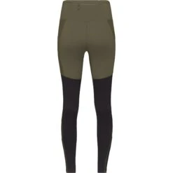 Norrona Senja Equaliser Stretch Tights Women - Olive Night/Caviar -RunGear Elite norrona senja equaliser stretch tights women olive night caviar 2 1343377