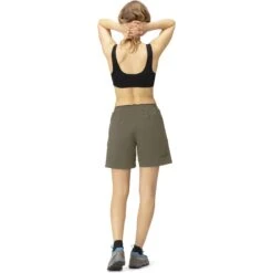 Norrona Senja Flex1 8 Inch Shorts Women - Olive Night -RunGear Elite norrona senja flex1 8 inch shorts women olive night model 2 1399939