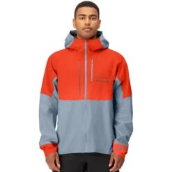 Norrona Senja Gore-Tex Active Jacket Men - Arednalin/Blue Fog