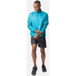Odlo Essentials Light Print Running Jacket Men - Saxony Blue -RunGear Elite odlo mens essentials light print running jacket saxony blue 3 1407541
