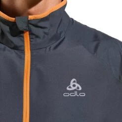 Odlo Essentials Light Running Jacket Men - India Ink -RunGear Elite odlo mens essentials light running jacket india ink 5 1557002