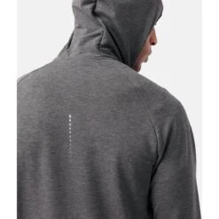 Odlo Men's Run Easy Midlayer Hoody - Black Melange -RunGear Elite odlo mens run easy 365 midlayer hoody black melange 5 1329478