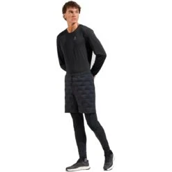Odlo Zeroweight Insulator Running Shorts Men - Black -RunGear Elite odlo mens zeroweight insulator running shorts black 6 1556716