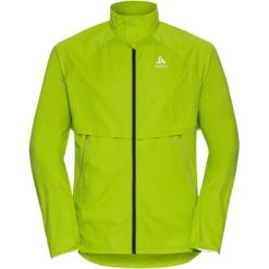 Odlo Zeroweight Pro Warm Running Jacket Men - Lime Green - Black