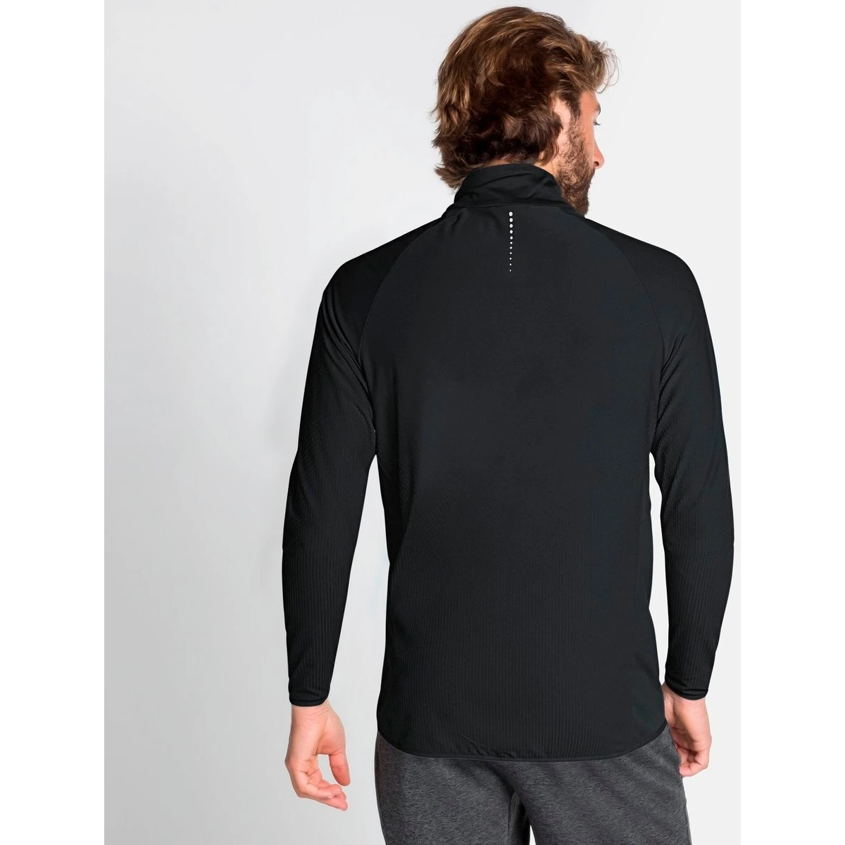 Odlo Zeroweight Warm Hybrid Running Jacke Men - Black 4 Odlo Zeroweight Warm Hybrid Running Jacke Men - Black - Image 4