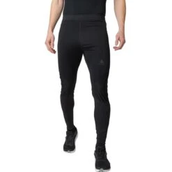 Odlo Zeroweight Warm Reflective Running Tights Men - Black