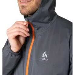 Odlo Zeroweight Waterproof Running Jacket Men - India Ink -RunGear Elite odlo mens zeroweight waterproof running jacket india ink 5 1507236