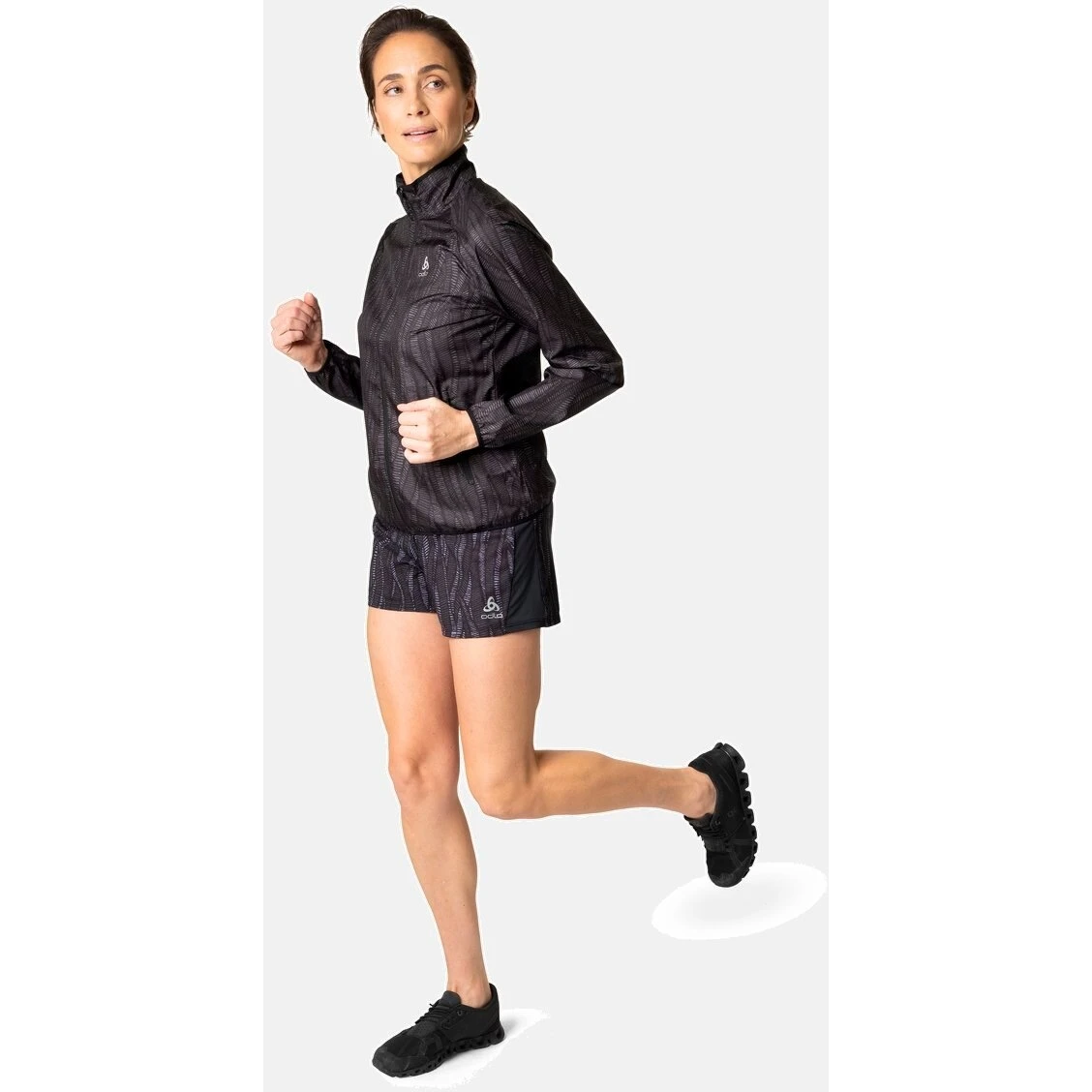 Odlo Essentials Light Print Running Jacket Women - Black 6 Odlo Essentials Light Print Running Jacket Women - Black - Image 6