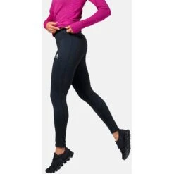 Odlo Essentials Warm Running And Training Tights Women - Black -RunGear Elite odlo womens essentials warm running and training tights black 2 1327945