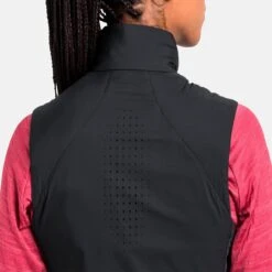 Odlo Women's Run Easy S-Thermic Vest - Black -RunGear Elite odlo womens run easy s thermic vest black 3 1328226