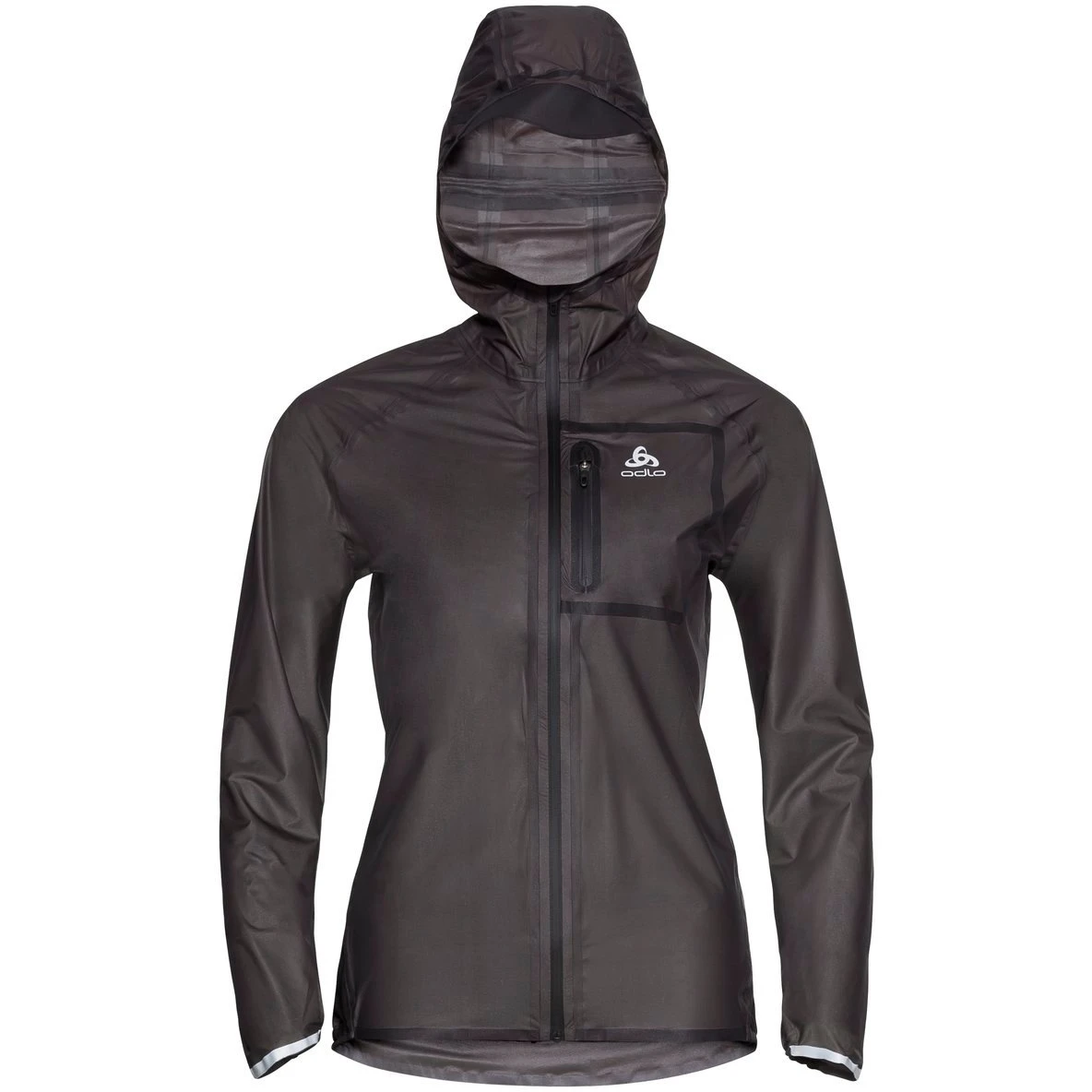 Odlo Zeroweight Dual Dry Waterproof Running Jacket Women - Black 3 Odlo Zeroweight Dual Dry Waterproof Running Jacket Women - Black - Image 3