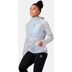 Odlo Zeroweight Dual Dry Waterproof Running Jacket Women - Odlo Silver Grey - Polynya -RunGear Elite odlo womens zeroweight dual dry waterproof running jacket odlo silver grey polynya 5 1318422