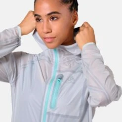 Odlo Zeroweight Dual Dry Waterproof Running Jacket Women - Odlo Silver Grey - Polynya -RunGear Elite odlo womens zeroweight dual dry waterproof running jacket odlo silver grey polynya 7 1318424