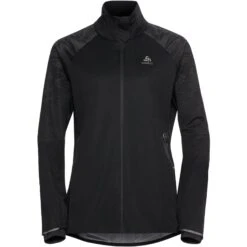 Odlo Women's Zeroweight Pro Warm Reflective Running Jacket 323111 - Black
