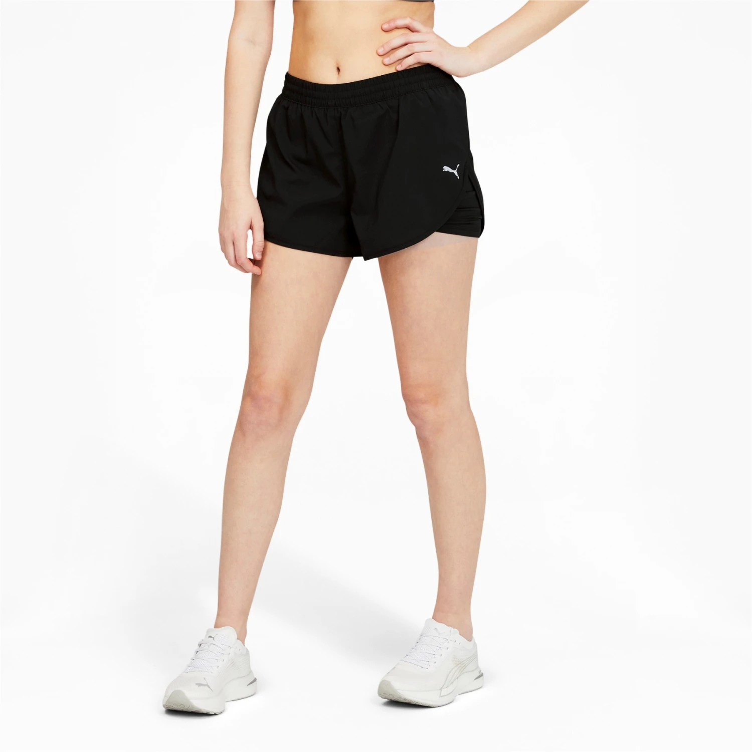 Puma 2 In 1 Woven Running Shorts Women - Puma Black-Puma Black 2 Puma 2 In 1 Woven Running Shorts Women - Puma Black-Puma Black - Image 2