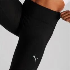 Puma Run Favorite Reg Rise Long Tights Women - Puma Black-Spring Lavender -RunGear Elite puma run favorite reg rise long womens tights puma black spring lavender 3 1389975