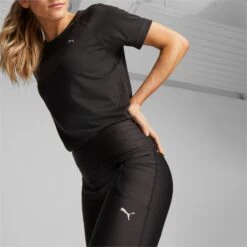 Puma Ultraform Running Tights Women - Puma Black-Koral Ice -RunGear Elite puma ultraform womens running tights puma black koral ice 6 1510379
