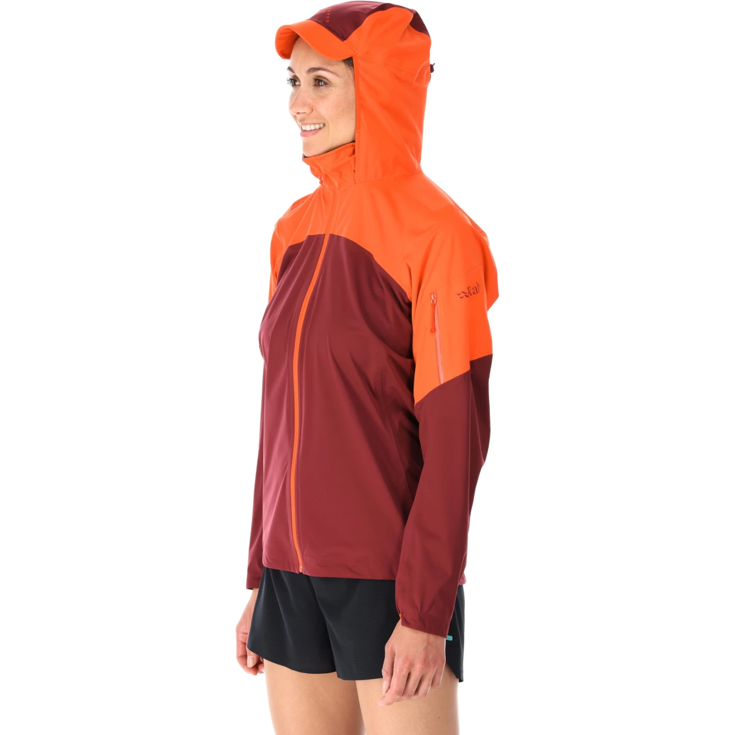 Rab Kinetic Ultra Women's Jacket - Red Grapefruit/deep Heather 5 Rab Kinetic Ultra Women's Jacket - Red Grapefruit/deep Heather - Image 5