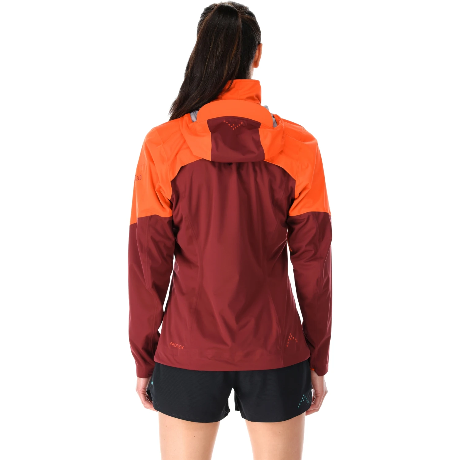 Rab Kinetic Ultra Women's Jacket - Red Grapefruit/deep Heather 2 Rab Kinetic Ultra Women's Jacket - Red Grapefruit/deep Heather - Image 2