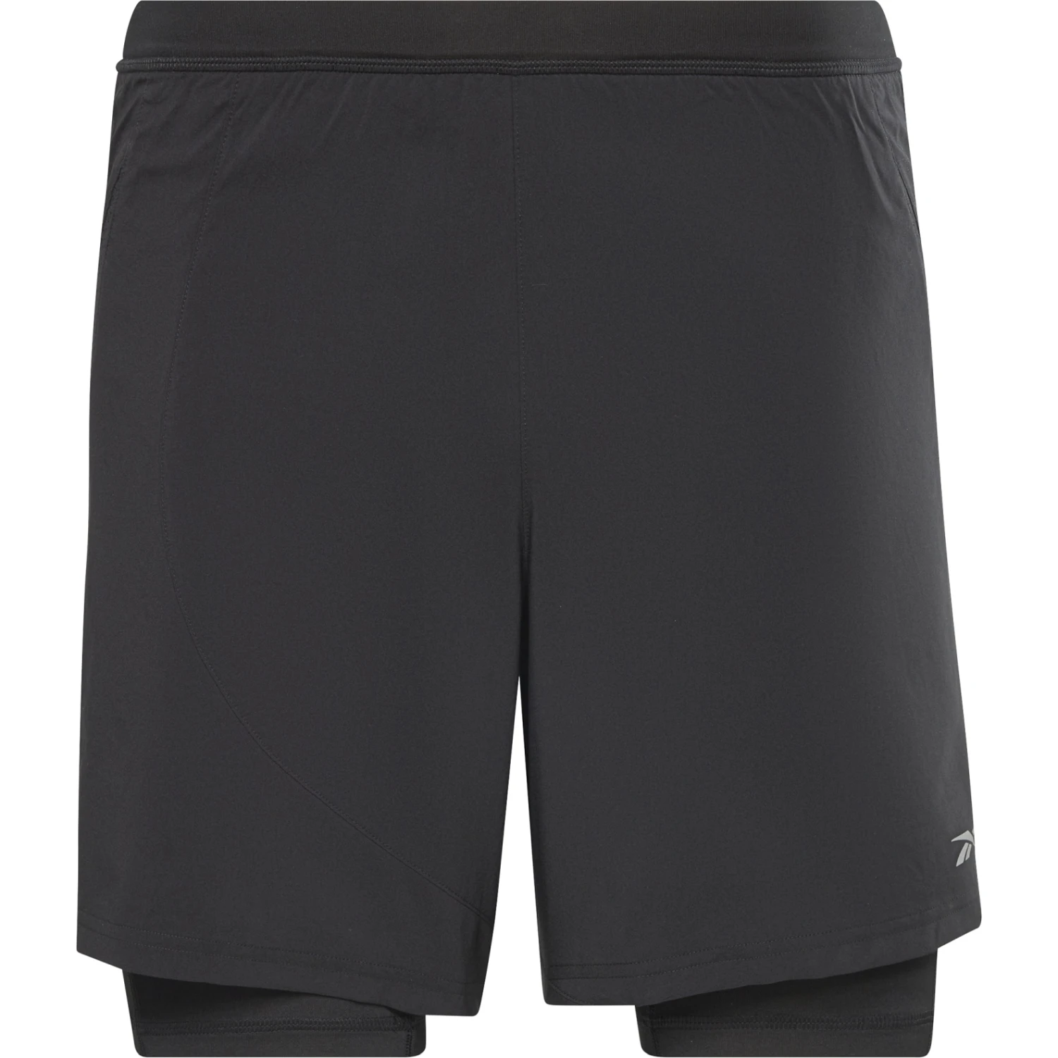 Reebok Running Two-in-One Shorts - Black 1 Reebok Running Two-in-One Shorts - Black