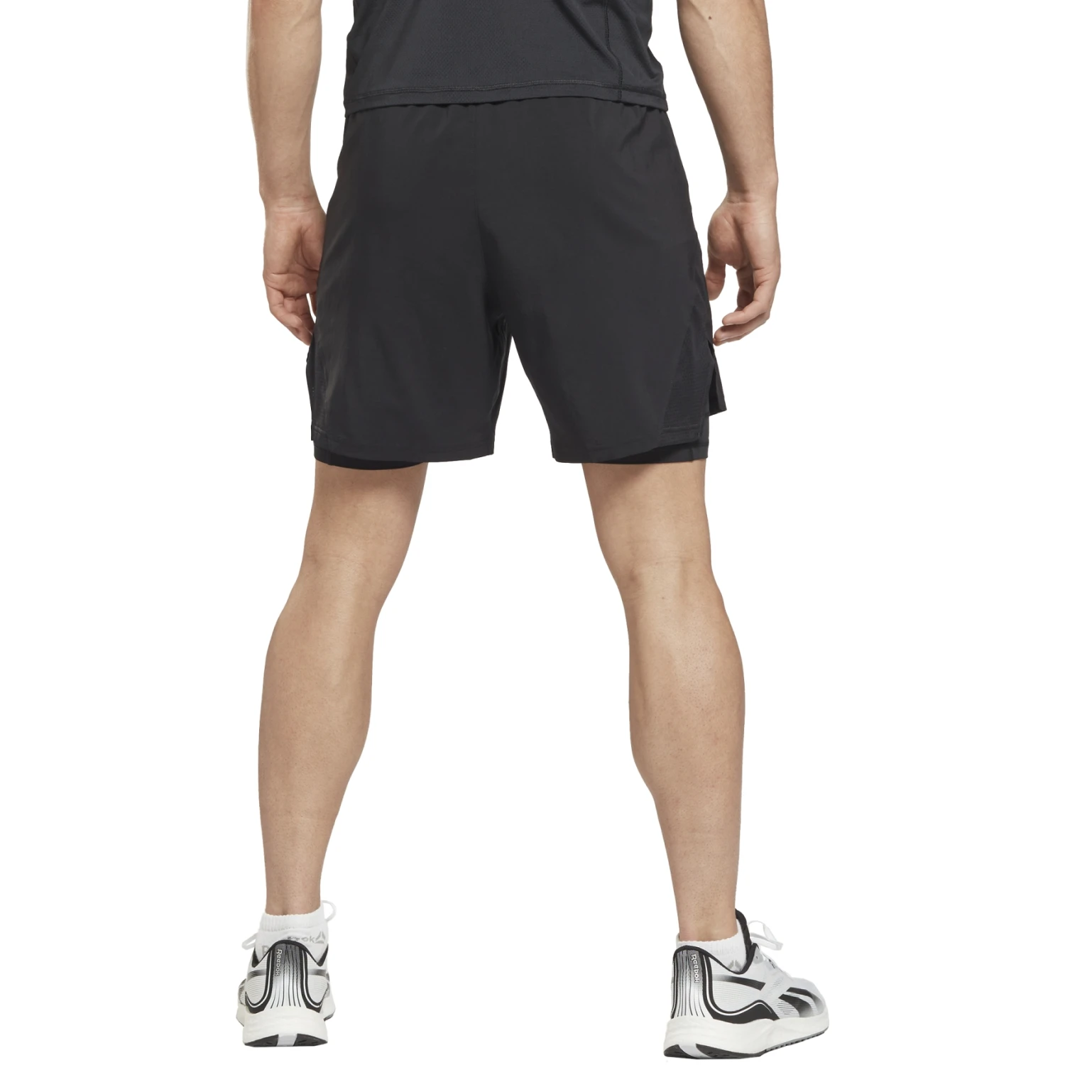 Reebok Running Two-in-One Shorts - Black 3 Reebok Running Two-in-One Shorts - Black - Image 3