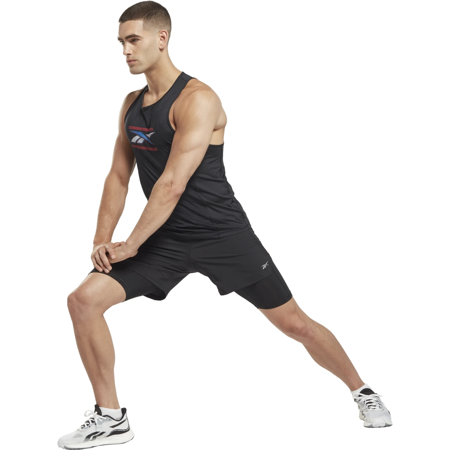 Reebok Running Two-in-One Shorts - Black 4 Reebok Running Two-in-One Shorts - Black - Image 4