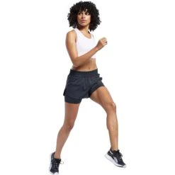 Reebok Running Two-in-One Shorts Women's - Black 11 Reebok Running Two-in-One Shorts Women's - Black -RunGear Elite reebok running two in one shorts womens black 3 1557809