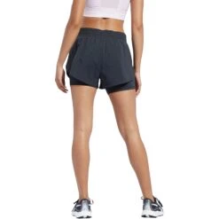 Reebok Running Two-in-One Shorts Women's - Black 8 Reebok Running Two-in-One Shorts Women's - Black -RunGear Elite reebok running two in one shorts womens black 4 1557810