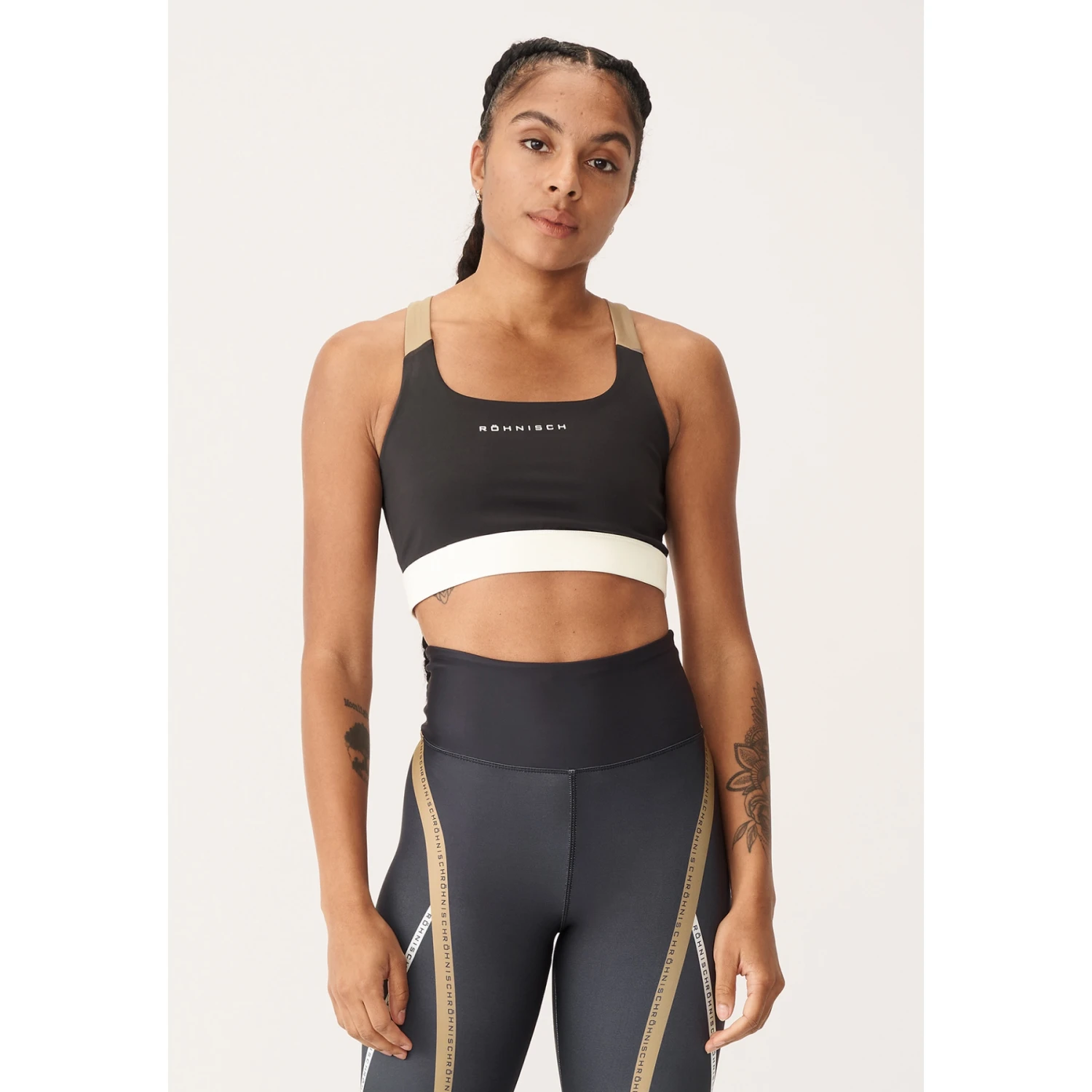 Röhnisch Billie Jean Sports Bra Women - Obsidian Black 2 Röhnisch Billie Jean Sports Bra Women - Obsidian Black - Image 2