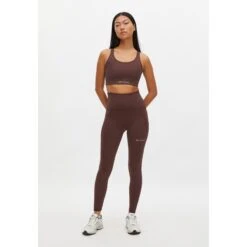 Röhnisch Flattering Curved High Waist Tights Women - Deep Mahogany -RunGear Elite roehnisch flattering curved high waist womens tights deep mahogany 3 1348085