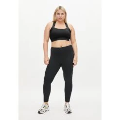 Röhnisch Kay High Waist Tights Women - Black/Black -RunGear Elite roehnisch kay womens high waist tights black black 8 1348177