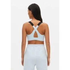 Röhnisch Zip Up Sports Bra Women - Baby Blue -RunGear Elite roehnisch zip up womens sports bra baby blue 2 1348294
