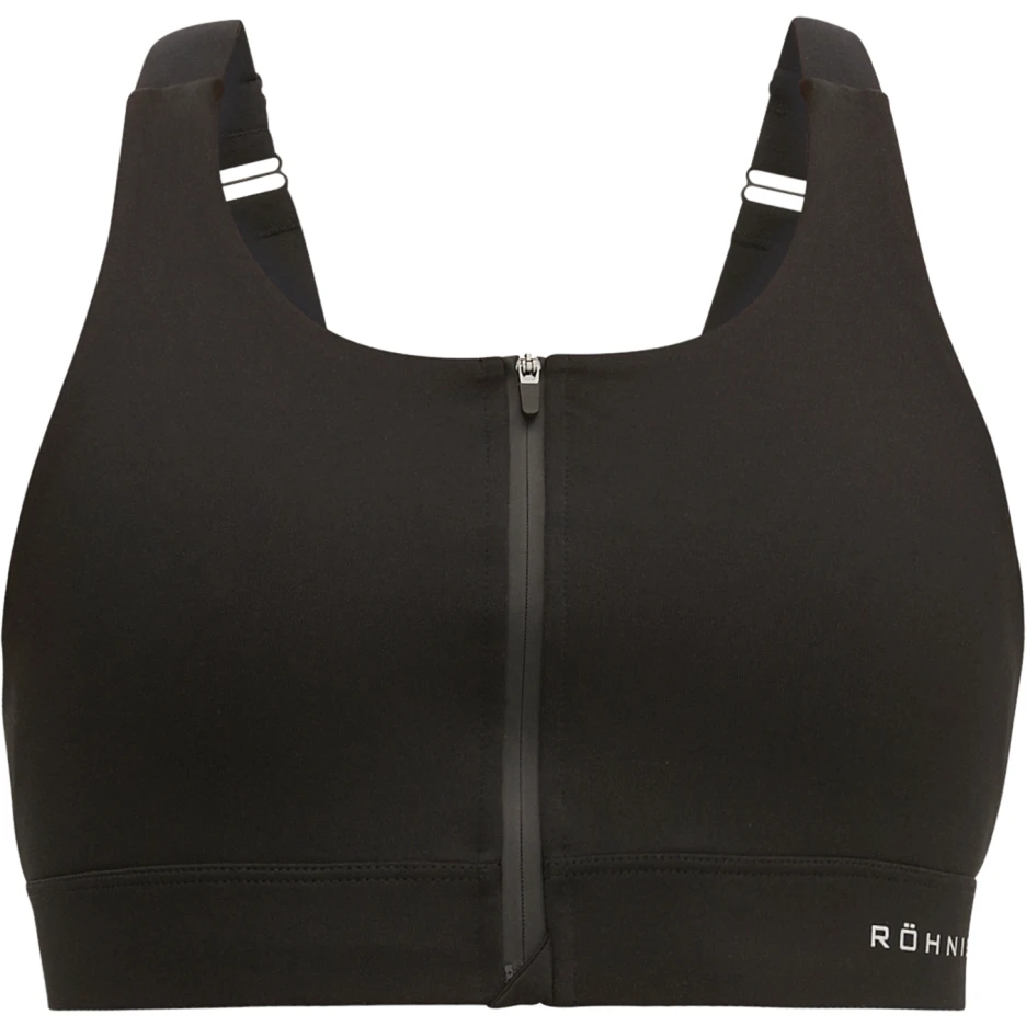 Röhnisch Zip Up Sports Bra Women - Black 1 Röhnisch Zip Up Sports Bra Women - Black