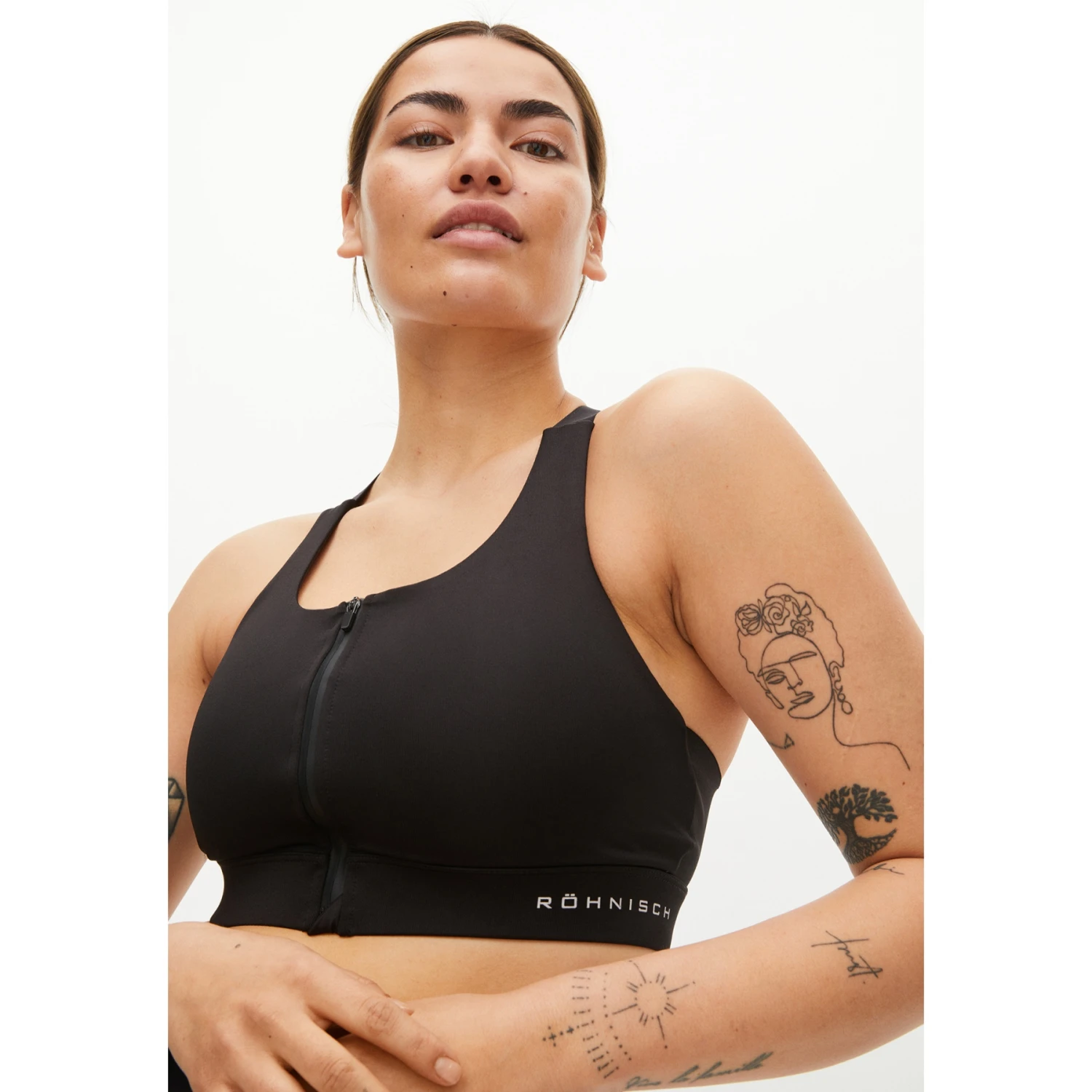 Röhnisch Zip Up Sports Bra Women - Black 2 Röhnisch Zip Up Sports Bra Women - Black - Image 2