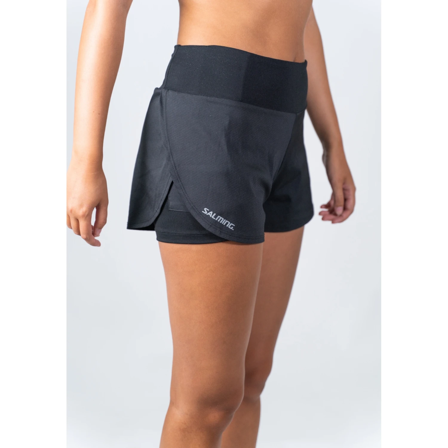 Salming Essential 2 In 1 Shorts Women - Black 5 Salming Essential 2 In 1 Shorts Women - Black - Image 5