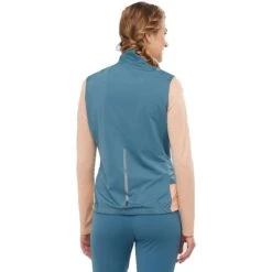 Salomon Light Shell Vest Women - Mallard Blue -RunGear Elite salomon light shell vest womens mallard blue 4 1072700