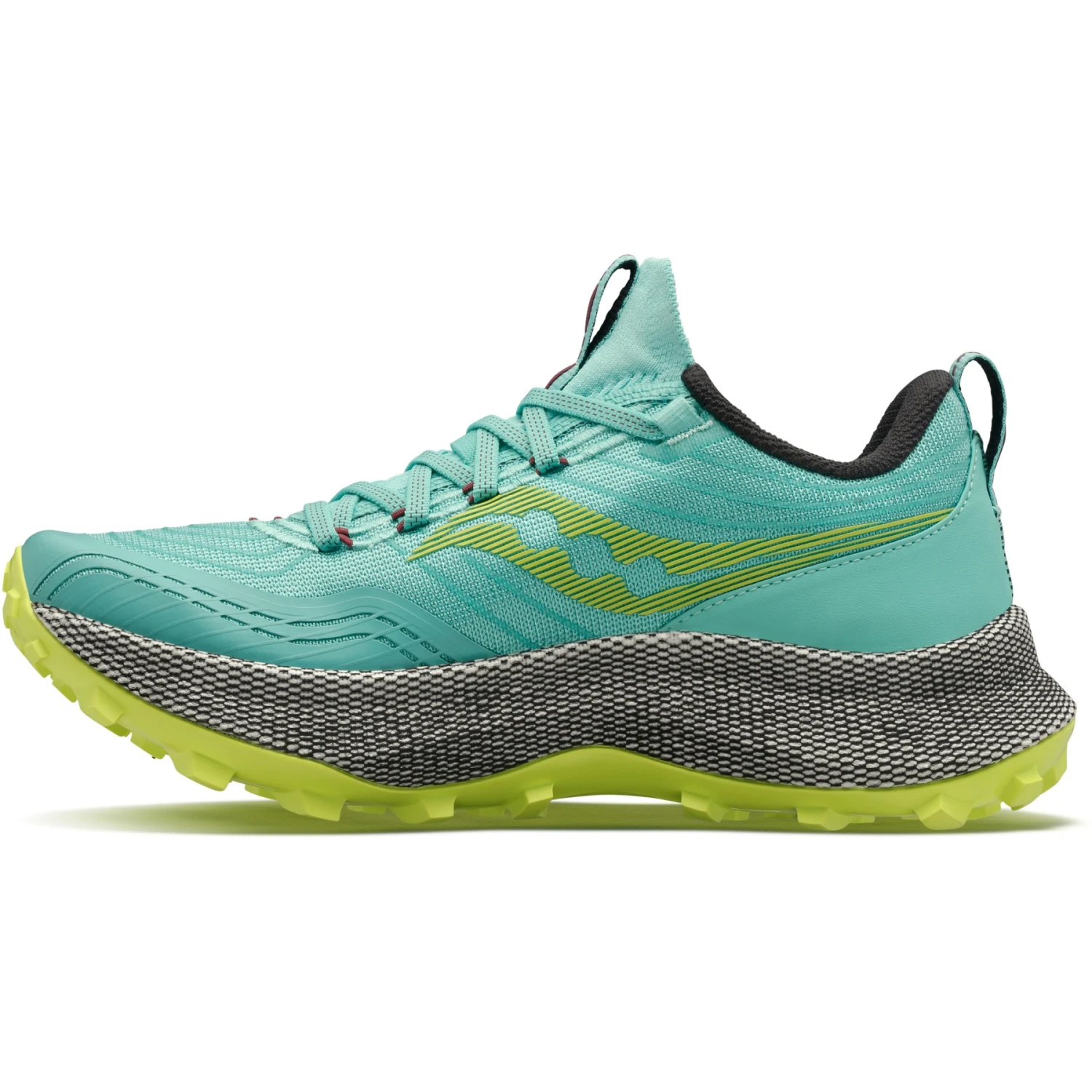 Saucony Endorphin Trail Women's Trail Running Shoes - Cool Mint/acid 2 Saucony Endorphin Trail Women's Trail Running Shoes - Cool Mint/acid - Image 2