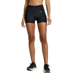 Saucony Fortify 3" Hot Shorts Women - Black